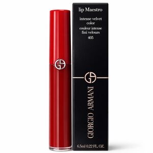 Armani Beauty LIP MAESTRO VELVET LIQUID LIPSTICK- NIB- Sultan Color 405